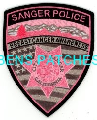 CALIFORNIA,SANGER POLICE BREAST CANCER AWARENESS 1 MIRRORED
